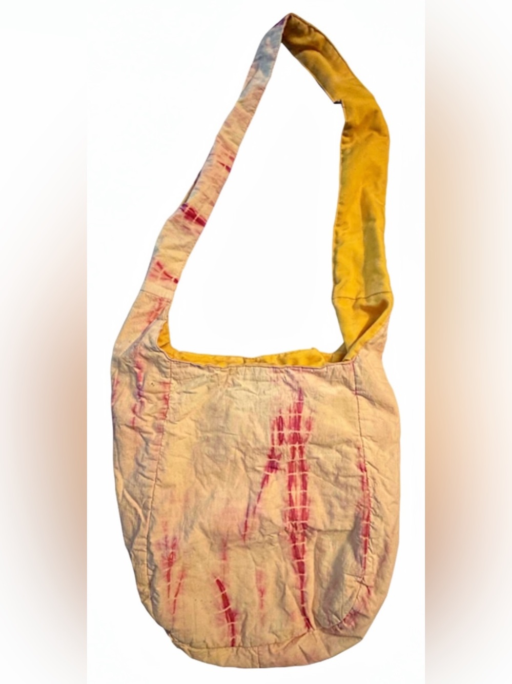 Cotton Tie-Dye Sling Crossbody Boho Hippie Bag